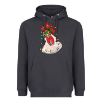 Smoke christmas rooster with lights Heavyweight Hoodie - RanaPortraitStore