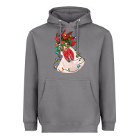 Storm christmas rooster with lights Heavyweight Hoodie - RanaPortraitStore
