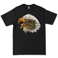 Black Bald Head Eagle Premium Tee - LillyAllenDesigns