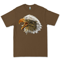 Cacao Bald Head Eagle Premium Tee - LillyAllenDesigns