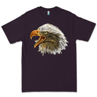 Plum Bald Head Eagle Premium Tee - LillyAllenDesigns