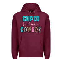 Burgundy cupid find me a cowboy Premium Hoodie - AdoDesignShop