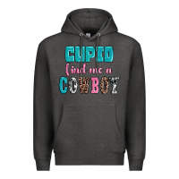 Charcoal Heather cupid find me a cowboy Premium Hoodie - AdoDesignShop