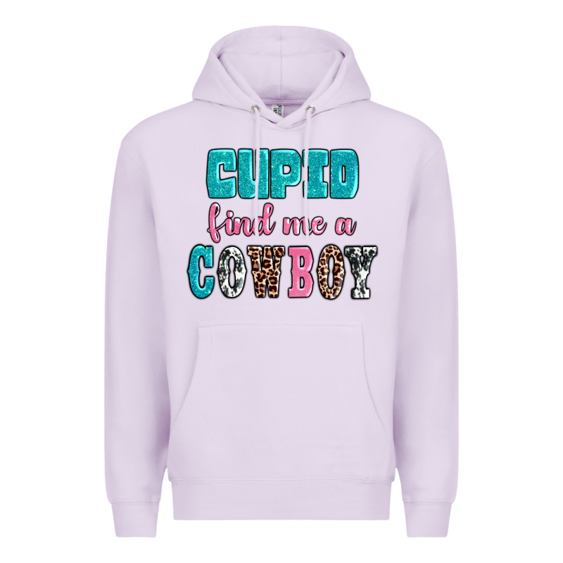 Cupid Find Me A Cowboy Premium Hoodie by AdoDesignShop | Teevron