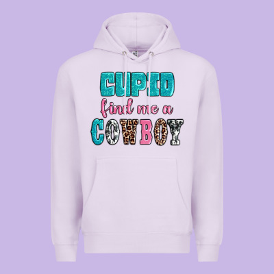 Cupid Find Me A Cowboy Premium Hoodie Designed By Adodesignshop