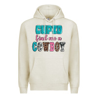 Oatmeal Heather cupid find me a cowboy Premium Hoodie - AdoDesignShop