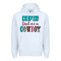 White cupid find me a cowboy Premium Hoodie - AdoDesignShop