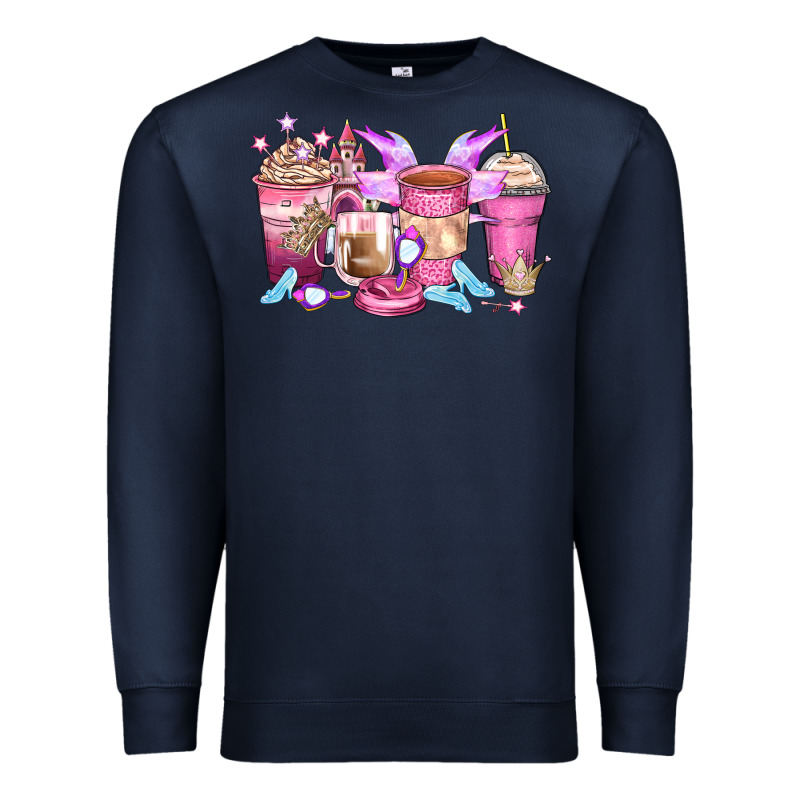 Princess Coffee Cups Premium Sweatshirt by Zillion Design Studio | Teevron