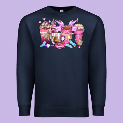 Princess Coffee Cups Premium Sweatshirt Designed By Zillion Design Studio