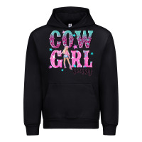 Black cowgirl sassy with pink cowgirl Urban Hoodie - NancyCooperArtShop