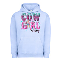 Pigment Grape Ice cowgirl sassy with pink cowgirl Urban Hoodie - NancyCooperArtShop