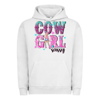 Pigment Lunar Rock cowgirl sassy with pink cowgirl Urban Hoodie - NancyCooperArtShop