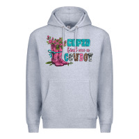 Heather Grey velantines day cupid find me a cowboy Premium Hoodie - AdoDesignShop