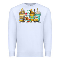 White school bus coffee cups Premium Sweatshirt - Zillion Design Studio