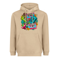 Mushroom 90's country cassette tapes Heavyweight Hoodie - Zillion Design Studio