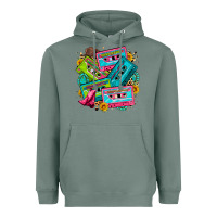Sage 90's country cassette tapes Heavyweight Hoodie - Zillion Design Studio
