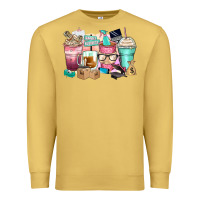 Antique Gold small business coffee cups Premium Sweatshirt - Zillion Design Studio