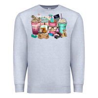 Heather Grey small business coffee cups Premium Sweatshirt - Zillion Design Studio