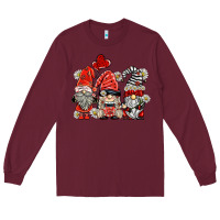 Burgundy ladybug  gnomies Long Sleeve Tee - BarkalooDesign