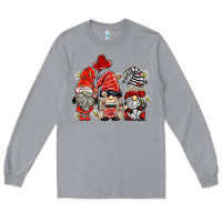 Heather Grey ladybug  gnomies Long Sleeve Tee - BarkalooDesign