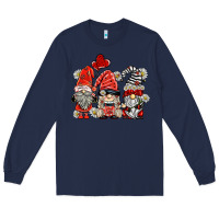 Navy ladybug  gnomies Long Sleeve Tee - BarkalooDesign
