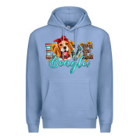 Colony Blue love beagles Premium Hoodie - Artiststas