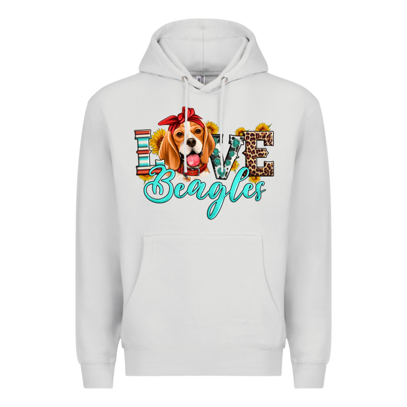Love Beagles Premium Hoodie by Artiststas | Teevron