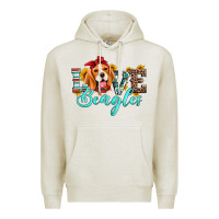 Oatmeal Heather love beagles Premium Hoodie - Artiststas