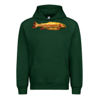 Forest Green golden trout west virginia Urban Hoodie - LillyAllenDesigns
