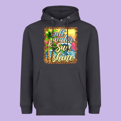 Salt Water And Sunshine Heavyweight Hoodie Designed By Texasbilliewilder