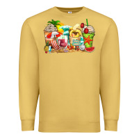 Antique Gold summer vibes coffee cups Premium Sweatshirt - Zillion Design Studio