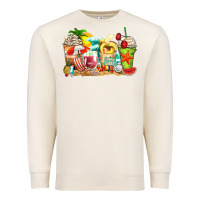 Sandshell summer vibes coffee cups Premium Sweatshirt - Zillion Design Studio