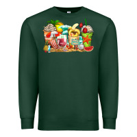 Sports Green summer vibes coffee cups Premium Sweatshirt - Zillion Design Studio