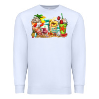 White summer vibes coffee cups Premium Sweatshirt - Zillion Design Studio