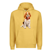 Antique Gold beagle Premium Hoodie - Artiststas