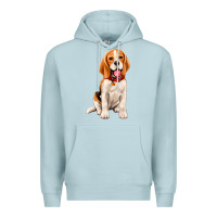 Blue Mist beagle Premium Hoodie - Artiststas