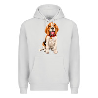 Dove Grey beagle Premium Hoodie - Artiststas