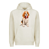 Oatmeal Heather beagle Premium Hoodie - Artiststas