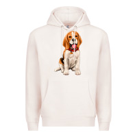 Pale Pink beagle Premium Hoodie - Artiststas