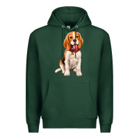 Sports Green beagle Premium Hoodie - Artiststas