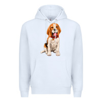 White beagle Premium Hoodie - Artiststas