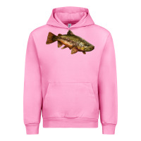 Fuchsia Pink brown trout Urban Hoodie - LillyAllenDesigns
