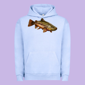 Brown Trout Urban Hoodie Designed By Lillyallendesigns