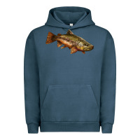Pigment Midnight Navy brown trout Urban Hoodie - LillyAllenDesigns