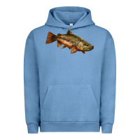 Pigment Pebble Blue brown trout Urban Hoodie - LillyAllenDesigns