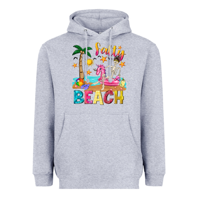 Salty Beach Heavyweight Hoodie by texasbilliewilder | Teevron