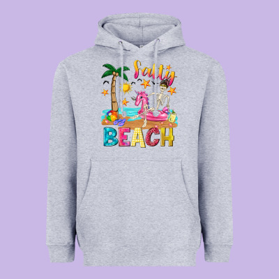 Salty Beach Heavyweight Hoodie Designed By Texasbilliewilder
