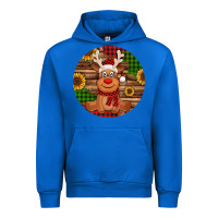 Cobalt Cute reindeer Christmas Urban Hoodie - Jasminsmagicworld