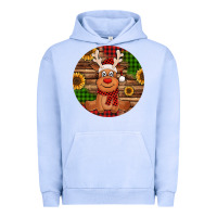 Pigment Grape Ice Cute reindeer Christmas Urban Hoodie - Jasminsmagicworld