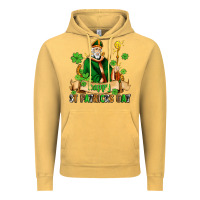 Vintage Mustard happy st patricks day with st patricks Vintage Hoodie - AdoDesignShop